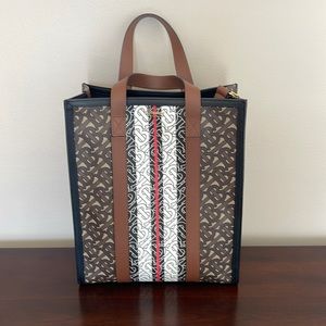 Burberry Small TB Monogram Canvas Tote